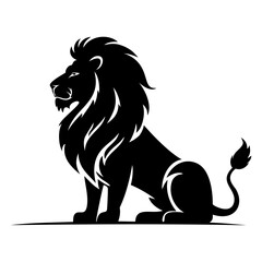 Lion silhouette vector illustration