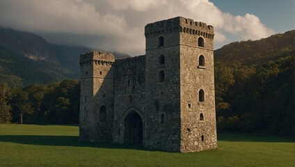 The archer tower offers refuge from the elements