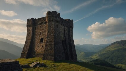The archer tower offers stunning views of the surrounding hills
