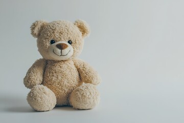 Teddy bear in the bedroom