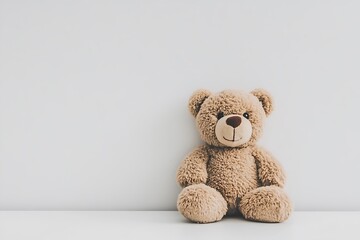 Obraz premium Teddy bear in the bedroom