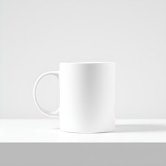 Obraz premium white mug for mockup in minimal style 