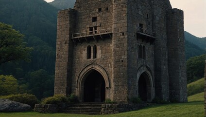 The archer tower provides stunning panoramic views of the surrounding area and landscape