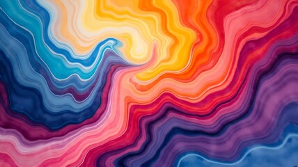Fototapeta premium Abstract background in psychedelic style with smooth lines.