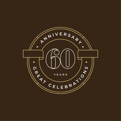 anniversary logo design template