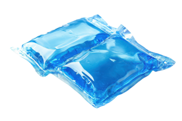 Versatile Ice Packs Isolated on transparent Background for Pain Relief, Injuries, and Cool Beverages
