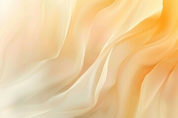 Obraz premium Abstract Wavy Pattern of Pale Yellow Fabric