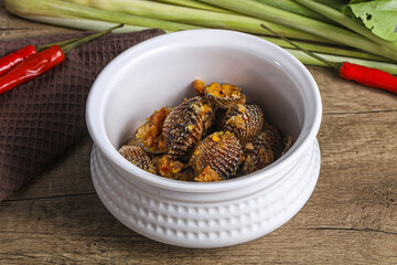 Blood Cockle Fried With Garlic