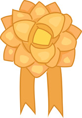 Ribbon on white background. Vector illustration.