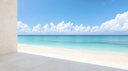Contemporary beachfront property, sleek modern design with panoramic ocean views