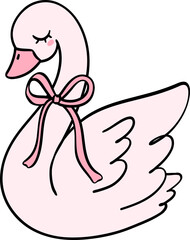 Girly things Swan Coquette pink stuff