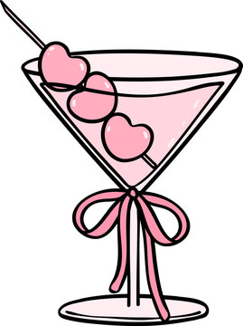 Girly things Matini Coquette pink drink