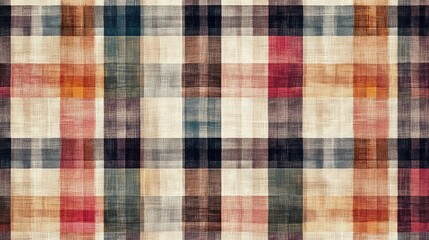 Patterned fabric background, vintage picnic