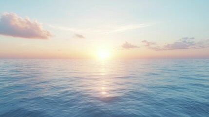 Obraz premium A tropical summer getaway, azure waves lapping at the shore, and a stunning sunset painting the sky with hues of orange and pink.