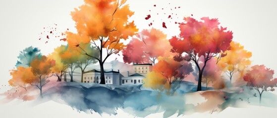 Vibrant Watercolor Lohri Festival Background
