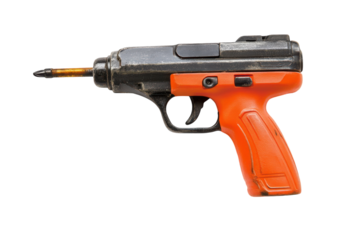 High-Quality Nail Gun Isolated on transparent Background for Construction and DIY Projects