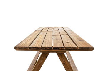 Stylish Outdoor Dining Table Isolated on transparent Background Perfect for Alfresco Dining and Relaxation