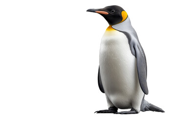 Fototapeta premium A Charming Penguin Isolated on a Transparent Background Perfect for Educational and Creative Projects