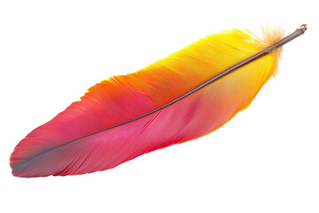 Stunning Isolated Phoenix Feather on transparent Background Ideal for Fantasy Illustrations and Creative Designs