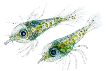 Intricate Plankton Isolated on a transparent Background Perfect for Educational and Scientific Illustrations