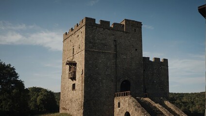 The archer tower serves as a historical reminder