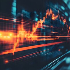 Obraz premium Dynamic Arrow Background Design for Market Insights and Financial Strategy