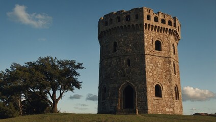 The archer tower serves as a safe haven for weary travelers seeking comfort and peace