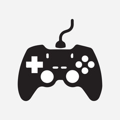 Black Game Console Silhouette Vector