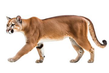 Obraz premium Puma Isolated on a transparent Background for Creative Projects and Marketing Use