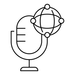 Voice Filtering Icon. AI-Based Voice Refinement and Processing Symbol – Vector Illustration for Audio Technology Concepts
