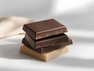 Chocolate in white background wallpaper