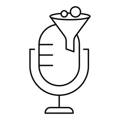 Podcast Alert Icon. Emergency and Notification Symbol – Vector Illustration for Communication and Broadcast Concepts
