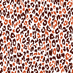 Halloween Day leopard pattern seamless background and printing or home decorate and more.
