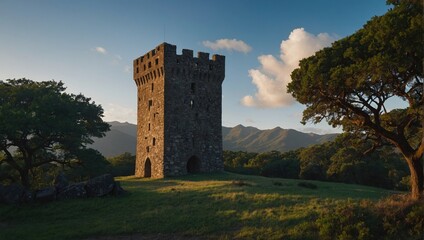 The archer tower stands as a testament to the area's rich history