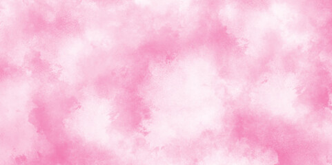  Lovely paper pink smoke and cloudy stains, Hand-drawn bright pink gradient abstract watercolor background texture, Pink watercolor texture with fogg and clouds, smooth wallpaper.