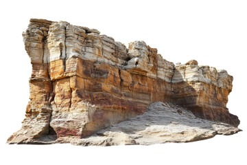 Stunning Sandstone Cliffs Isolated on a transparent Background Ideal for Nature and Beauty Concepts in Design and Print Media