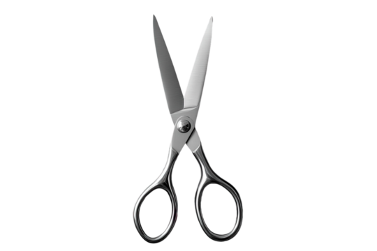 High-Quality Scissors Isolated on a Transparent Background Perfect for Graphic Design and Marketing Uses
