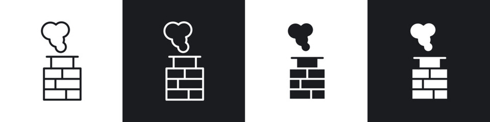 Chimney smoke icon