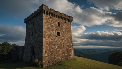The archer tower stands resilient a symbol of hope and strength for all