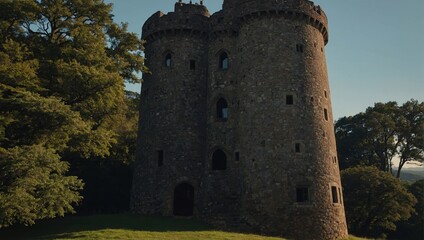 The archer tower stands resilient against the challenges of time, weather, and nature&rsquo;s wrath