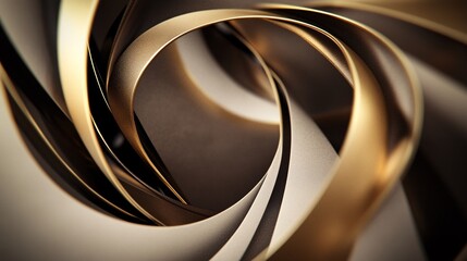 Swirling Metallic Patterns