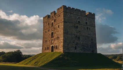 The archer tower stands resilient against the passage of time and seasons