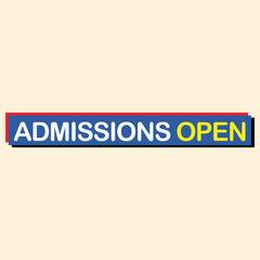Admissions Open Offer Tag Banner Design Social Media School College Education