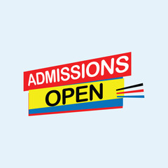 Admissions Open Offer Tag Banner Design Social Media School College Education