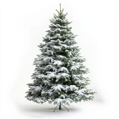 Fototapeta premium Beautiful Christmas tree for new year isolated on a white background