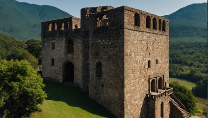 Obraz premium The archer tower stands tall as a reminder of the enduring spirit of the people