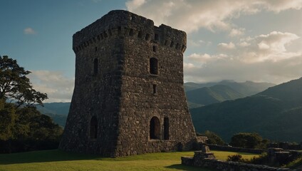 The archer tower symbolizes strength and resilience, standing tall against nature's fury