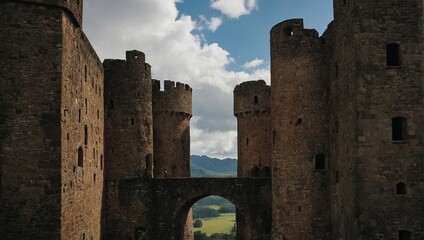Fototapeta premium The archer tower symbolizes strength and unity