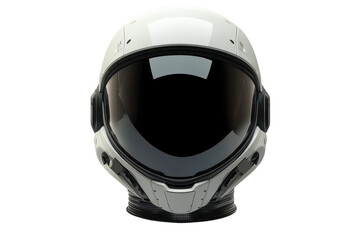 High-Quality Isolated Spacesuit Helmet with Visor Up for Futuristic Themes and Space Exploration Projects