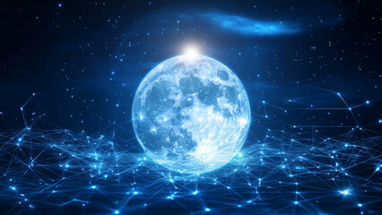 Obraz premium Moon in space